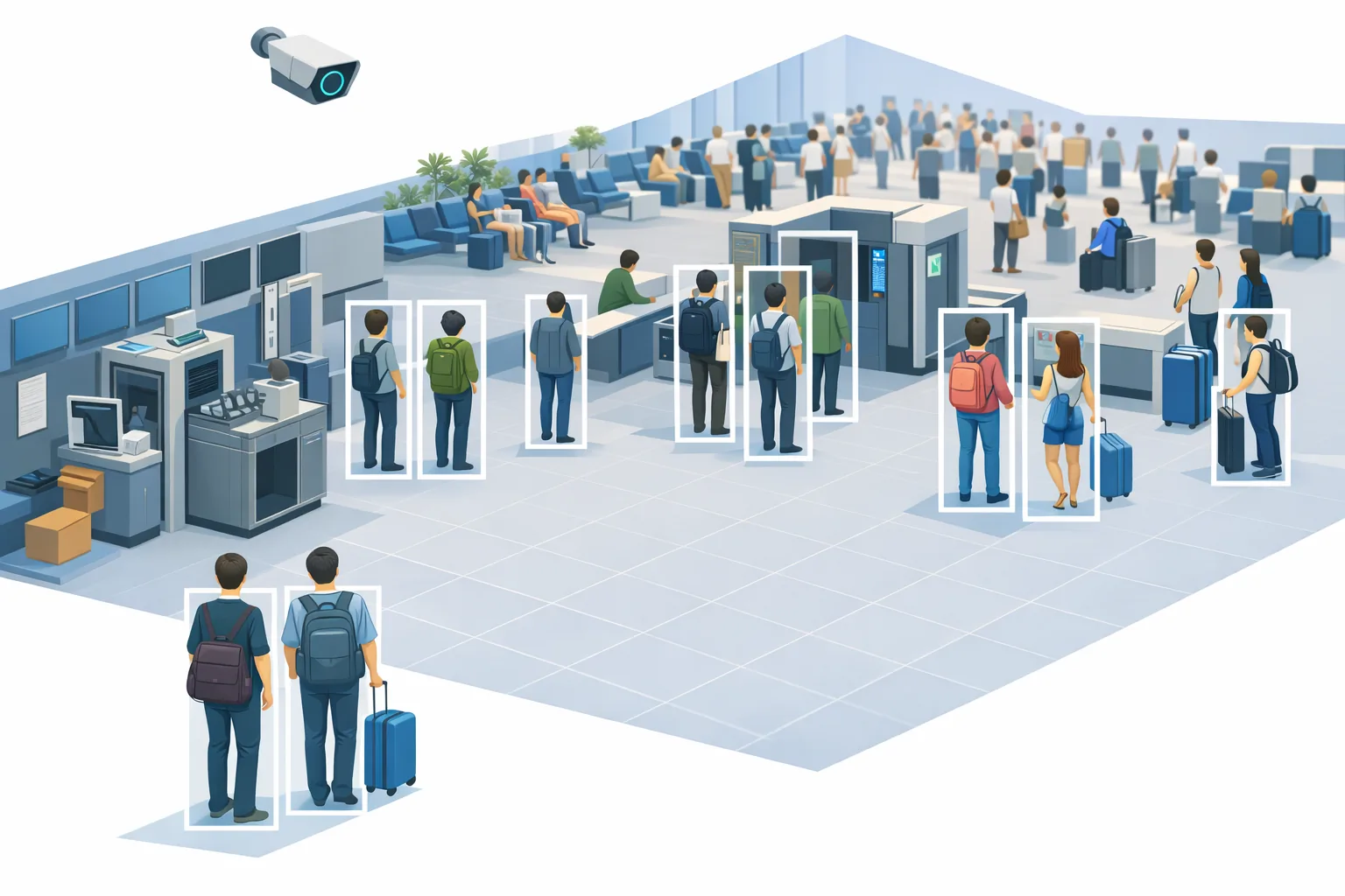 People counting case visual