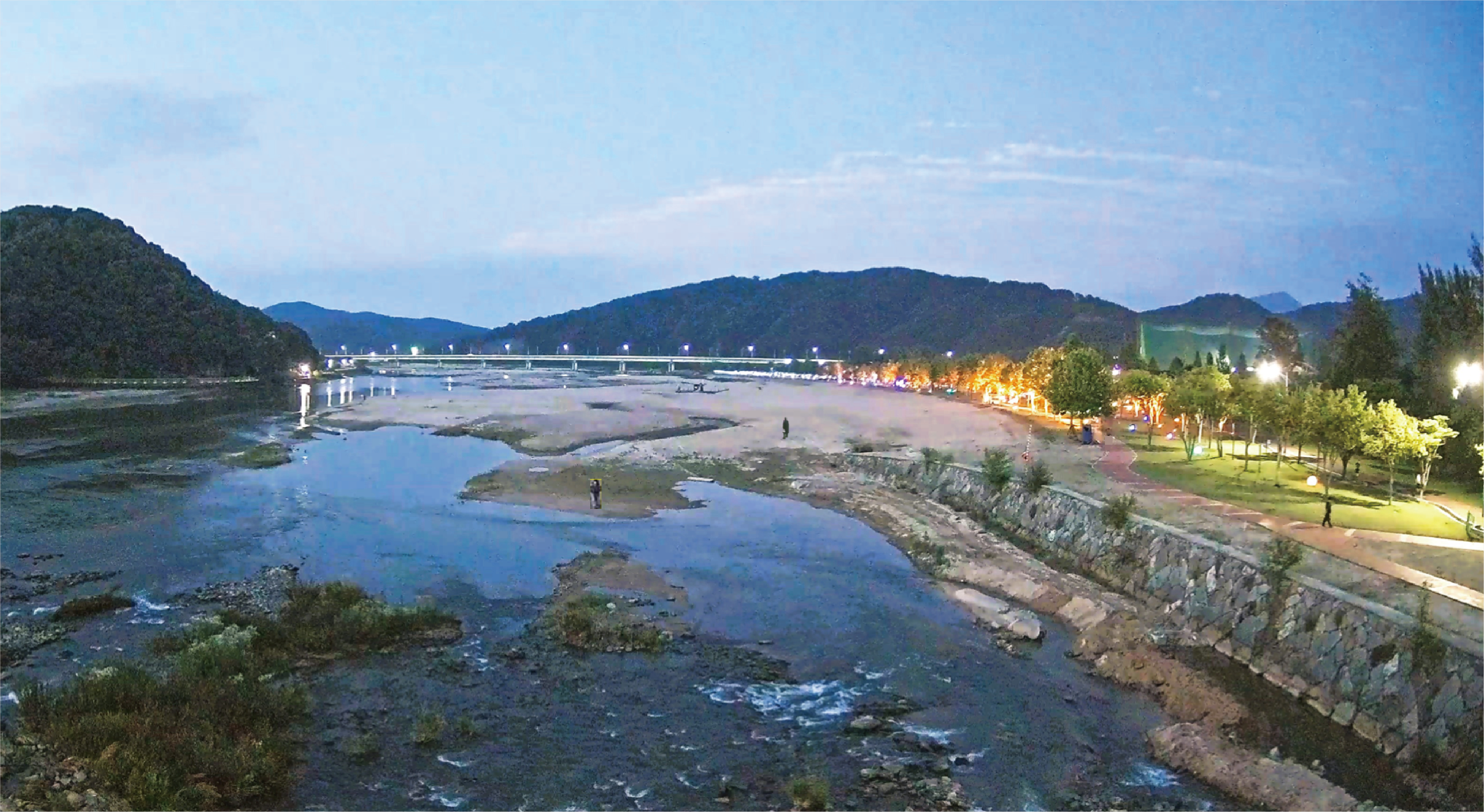 탐지 거리 비교 촬영 및 축척