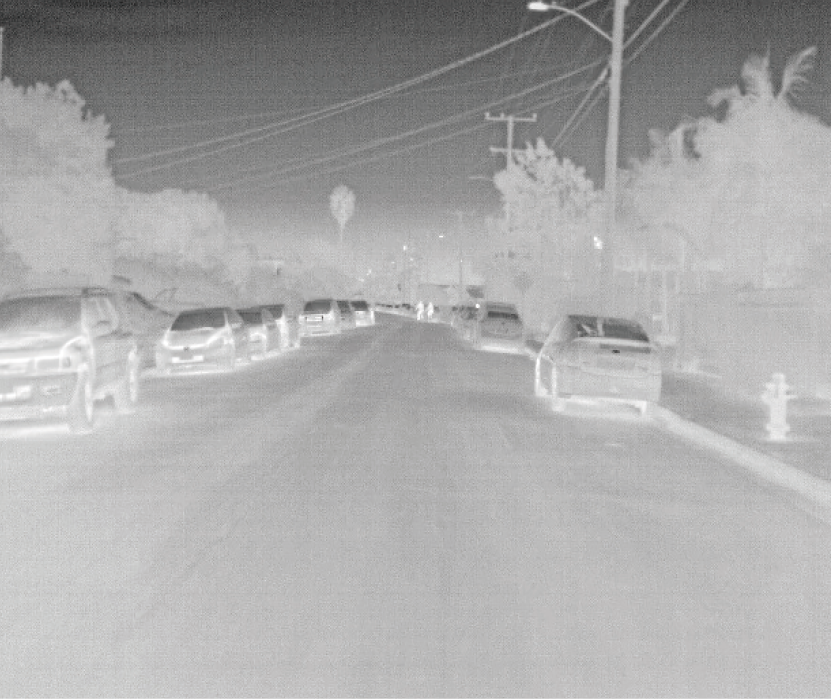 IR 열화상 1280×1024 SR 변환 — 2명 객체 감지